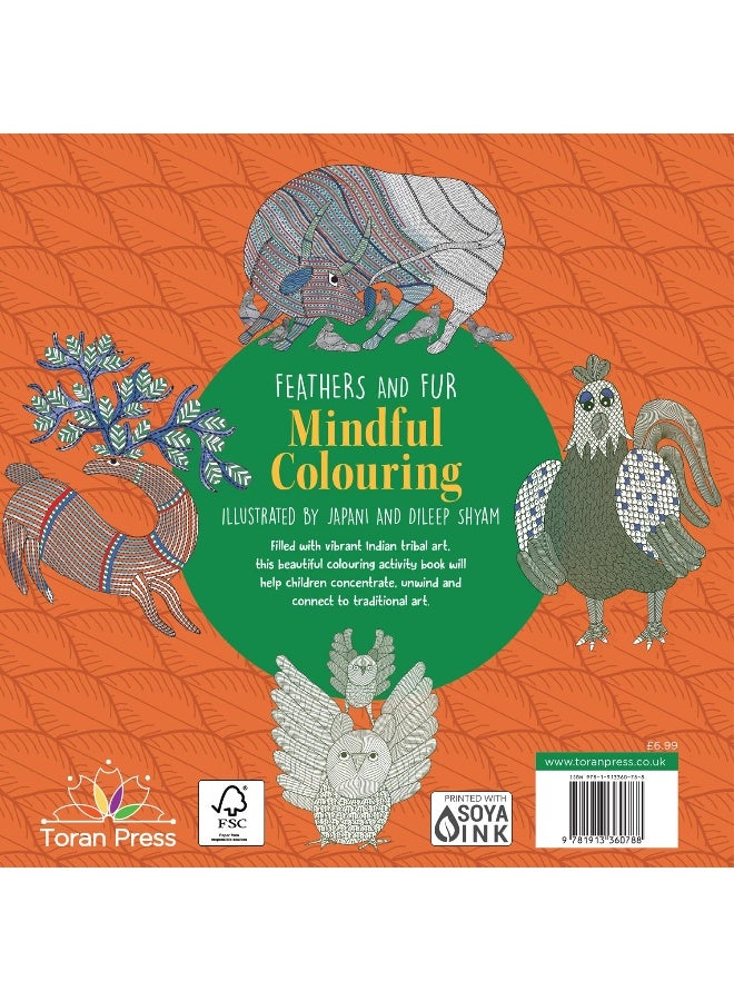 Feathers and Fur Mindful Colouring | Colour me calm | Colouring book | Intricate colouring book | Nordic folk art | Peaceful colouring - Image 2