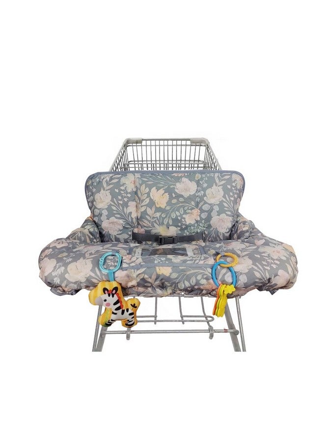 ICOPUCA Shopping Cart Cover for Baby, 2 in 1 cart Cover for Babies N high Chair Cover, Padded Grocery cart Cover for Baby Girl boy, Universal fit - Image 1