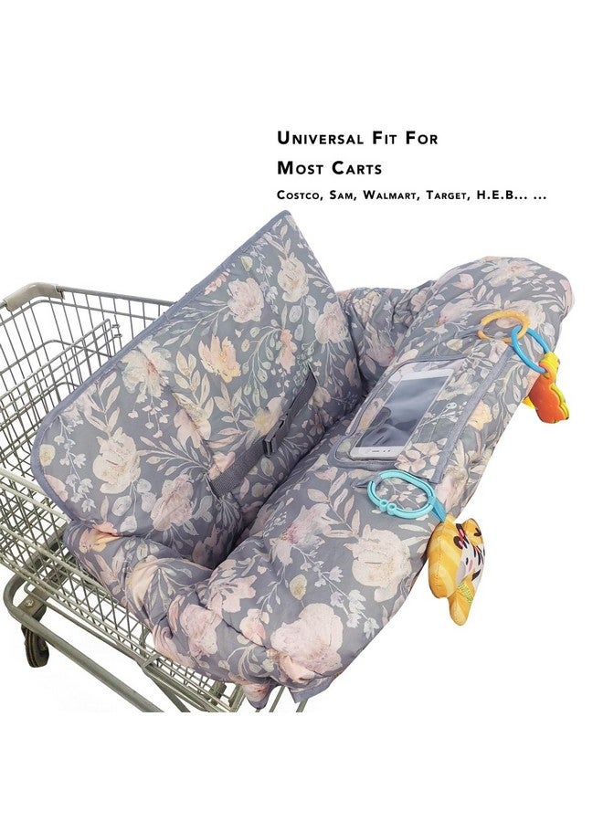 ICOPUCA Shopping Cart Cover for Baby, 2 in 1 cart Cover for Babies N high Chair Cover, Padded Grocery cart Cover for Baby Girl boy, Universal fit - Image 4