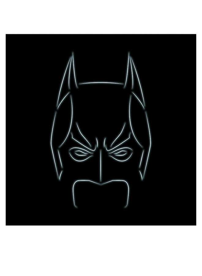 RYN Batman Mask Themed Wall Art Black/Blue 30x30cm - Image 1