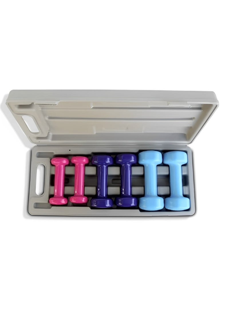 H PRO HM Sports 6kg Vinyl Dumbbell Set | Durable, Comfortable and Versatile for Home & Gym Workouts - Image 3