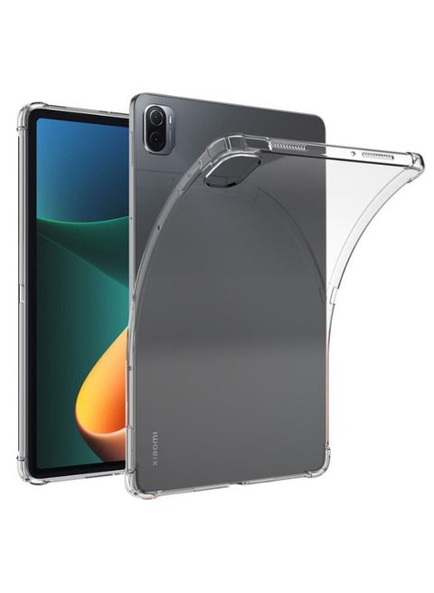 جراب Xiaomi Pad 5/5 Pro 11 بوصة ، غطاء خلفي واقٍ ناعم ، نحيف وخفيف ، مقاوم للاصفرار ، غطاء مقاوم للصدمات ومضاد للسقوط لـ Pad 5 Pro / Pad 5 (شفاف)