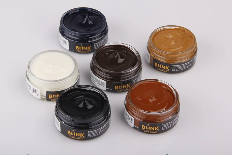 بلينك Revitalize your footwear with Blink Shoe Cream – the ultimate solution for leather care. This premium shoe cream is specially formulated to nourish, protect, and restore the natural shine of leather shoes. Its smooth application enhances the color and texture, giving your shoes a polished, like-new finish. Whether you're maintaining classic dress shoes or casual leather sneakers, Blink Shoe Cream ensures long-lasting protection and a refined look. Step out with confidence, knowing your shoes are always at their best.