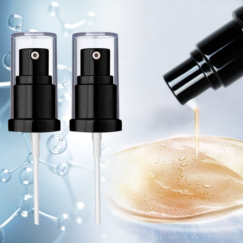Chris.W 2Pack Foundation Pump Compatible with Maybelline Fit Me Liquid Foundation Makeup (Black+Black) - Image 2