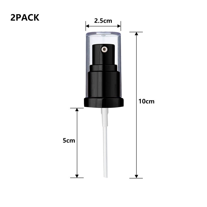 Chris.W 2Pack Foundation Pump Compatible with Maybelline Fit Me Liquid Foundation Makeup (Black+Black) - Image 3