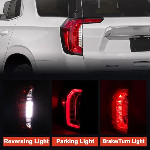 Lathsy Tail Light LED Compatible With 2021 2022 2023 2024 GMC Yukon/Yuon XL Outer Left Driver Side Taillight Replace 84816392 - Image 3