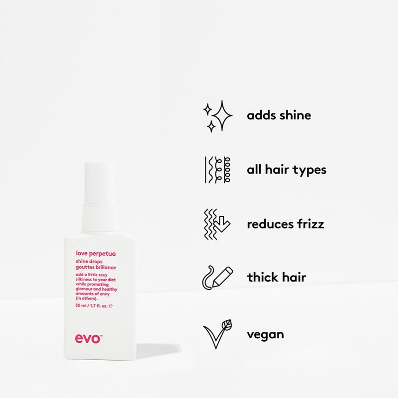 EVO Love Perpetua Shine Drops - Versatile Shine Drops To Seal Cuticle, Polish Hair For A Frizz Free, High Finish - 1.7fl.oz - Image 2