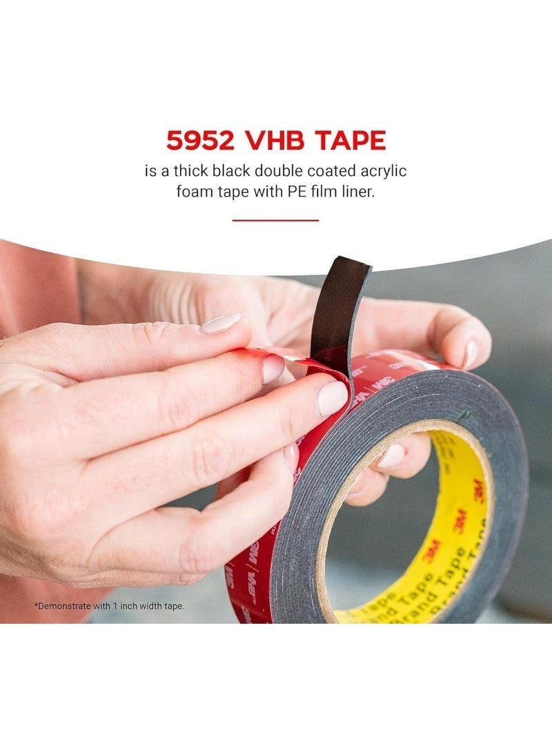 3M Heavy Duty Double Sided Tape, 2 Pcs 3M Strong Double Sided Tape Heavy Duty for Walls, Double Sided mounting Tape for Car, LED Strip Light, Home/Office Decor,10mm x 3m, 0.8mm Thick - Image 2