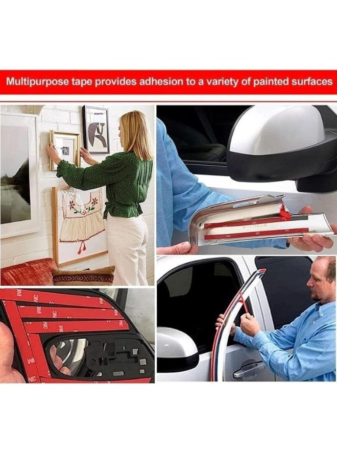 3M Heavy Duty Double Sided Tape, 2 Pcs 3M Strong Double Sided Tape Heavy Duty for Walls, Double Sided mounting Tape for Car, LED Strip Light, Home/Office Decor,10mm x 3m, 0.8mm Thick - Image 5