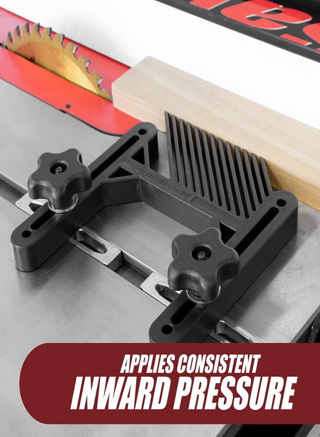 فولتون لوح ريش فاخر فردي من Fulton مع قضيب قفل ميتري من الألومنيوم ومسامير تثبيت على شكل حرف T للتركيب في فتحة المسار أو الميتر، مثالي لمنشارات الطاولة وطاولات التوجيه ومنشارات الشريط - Image 3