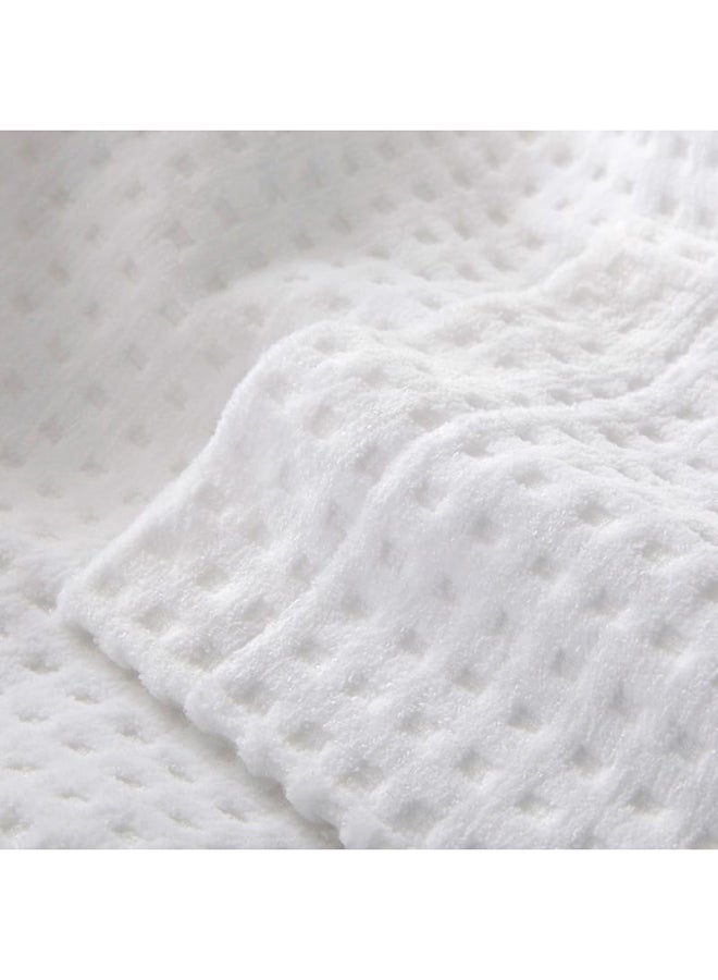 كرز لنن روب حمام قطن ابيض روب كبير طول 114 سم. عرض الخصر 80 سم. عرض الكتفين 55 سم. طول الكم 56 سم. - Image 3