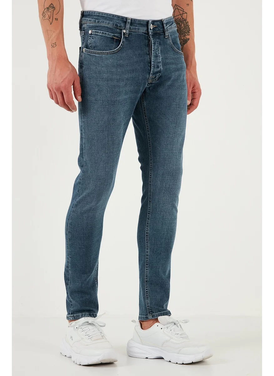 Buratti Stretch Cotton Slim Fit Normal Waist Skinny Leg Jeans Men's Jeans 1124S62NAPOLI
