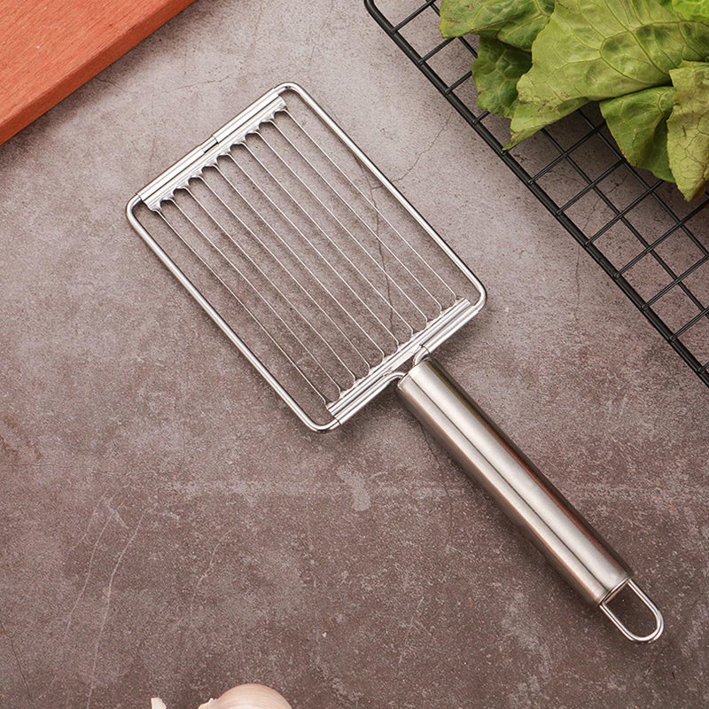 Stainless Steel Tomato Potato Slicer With Ergonomic Handle Kitchen Cutting Tool - Image 5