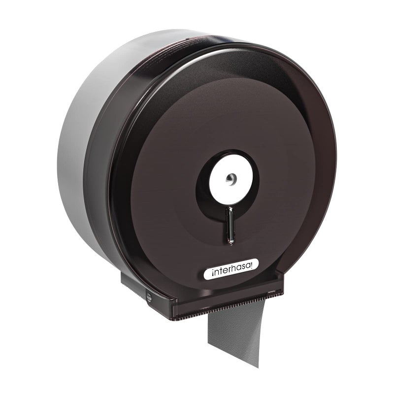 interhasa! interhasa Toilet Tissue Dispenser Wall Mount Adhesive Jumbo Roll Commercial Toilet Paper Towel Dispenser 9 Inch Single Roll Toilet Dispenser with Key Lock 