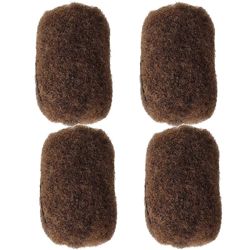 YONNA Tight Afro Kinky Bulk For DreadLocksTwist Braids Human Hair Medium Ash Brown 8 8Inch