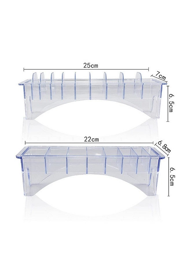 Beaupretty Eaupretty Guide Comb Storage Box Rectangular Plastic Blade Guide Comb Organizer Limit 10 Grid Comb Box Case For Barbershop - Image 3
