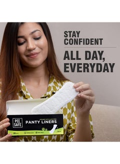 PEESAFE Pee Safe Panty Liners For Women Daily Use with Aloe Vera - 20 Liners | 185mm Long (Large Size) | Curvy Design For Extra Comfort | Cottony-Soft Surface| Keeps You Dry & Fresh All Day Long  - Image 3