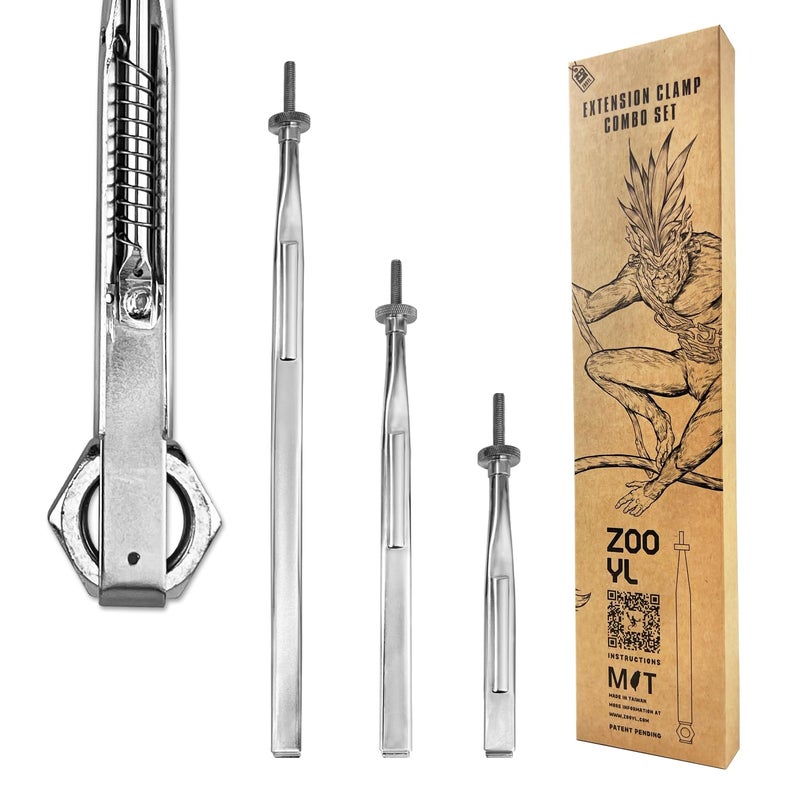 ZOOYL SpringLoaded Extension Clamps TriPack Exclusive SpringLoaded Mechanism KnobLocking Design Saves Time in Tight Spaces Holds Nuts Bolts Hoses 3 Sizes 145 105 75 for Easy Use - Image 2
