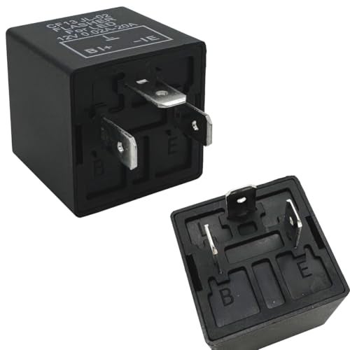 irhapsody 3-pin LED Flasher Relays CF13, Fixed 12V Electronic Blinker Relay, Pack of 2 - Image 3