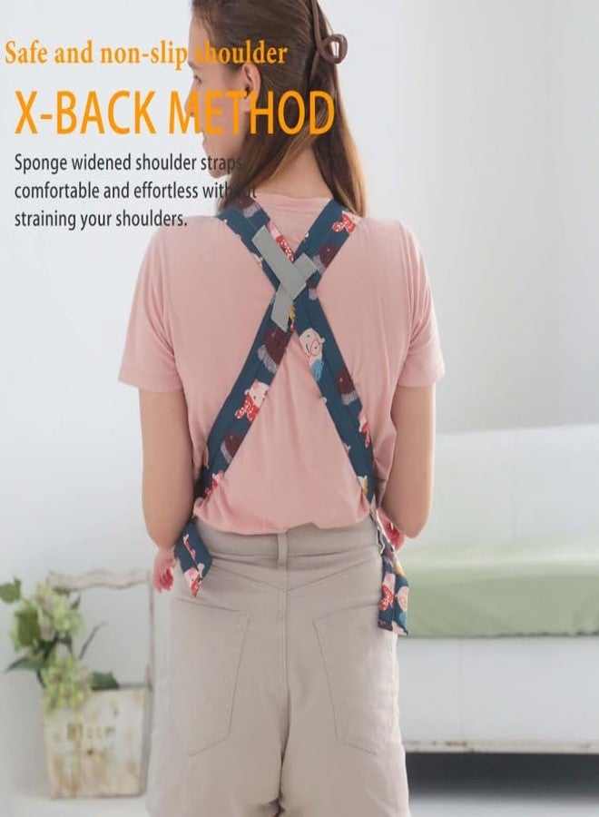 GOODOO Tiny Treasures Royal Hip Seat Baby Carrier with 4 Carry Positions, Baby Carrier with Hip seat for 6 to 24 Months Baby, Adjustable New-Born to Toddler Carrier, Max Weight Up to 15 Kgs (Blue) - Image 4