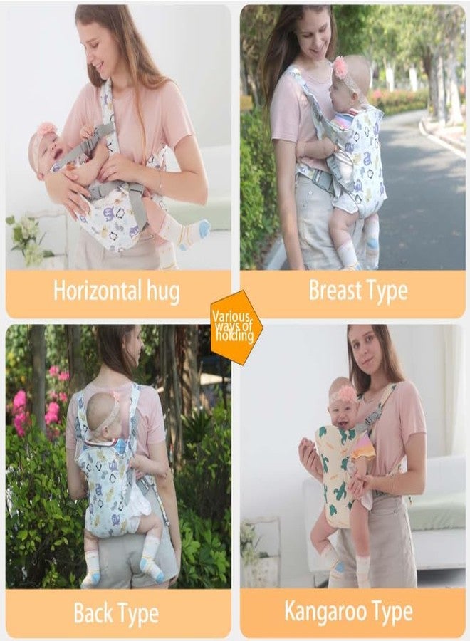 GOODOO Tiny Treasures Royal Hip Seat Baby Carrier with 4 Carry Positions, Baby Carrier with Hip seat for 6 to 24 Months Baby, Adjustable New-Born to Toddler Carrier, Max Weight Up to 15 Kgs (Blue) - Image 5
