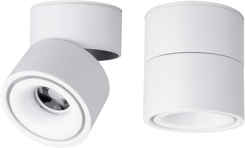 Vrnzau LED Ceiling Spotlight - 360° Adjustable Wall Light with Warm White 3000K - Image 1