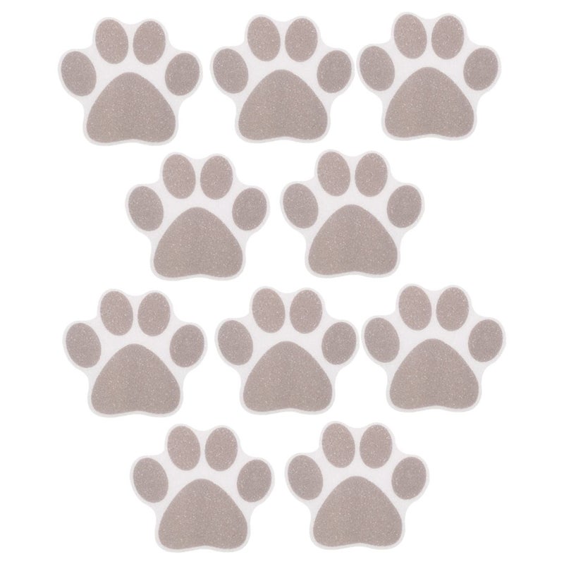 10pcs Non Slip Peel and Stick Bathroom Decals Shower Tub Wall Stickers White - Image 2