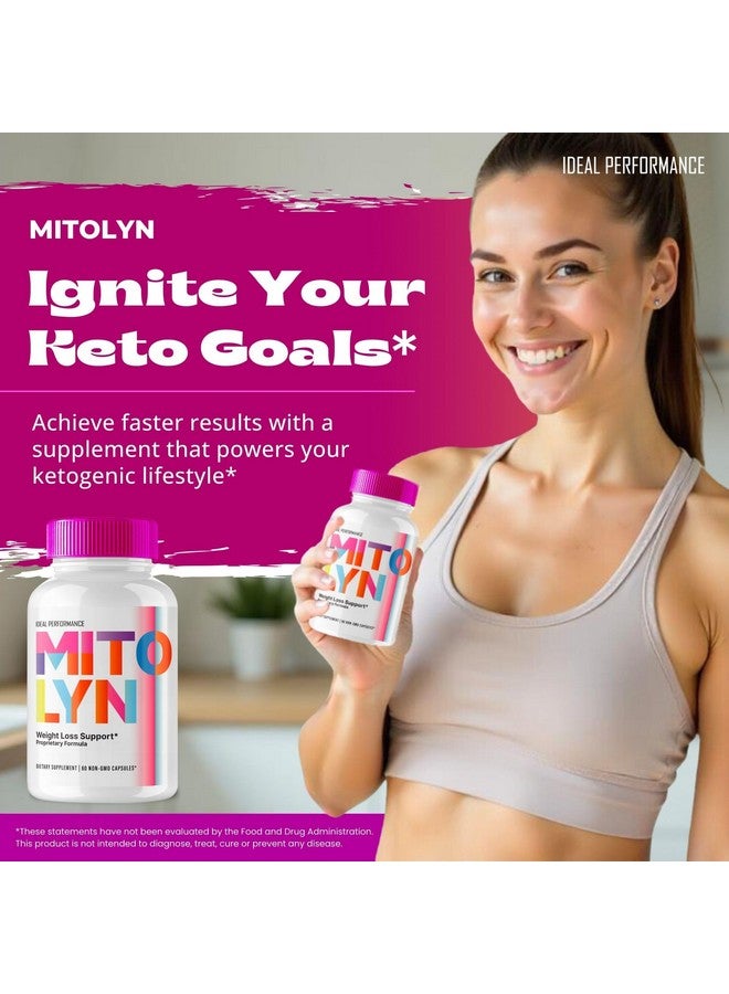 IDEAL PERFORMANCE Mitolyn Capsules, Mitolyn Pills Advanced Formula - Mitolyn Dietary Supplement for Maximum Strength, Mito lyn All Natural Keto Pills, Mitolyn Capsules, Mito lyn Pills Reviews (60 Capsules)  - Image 4