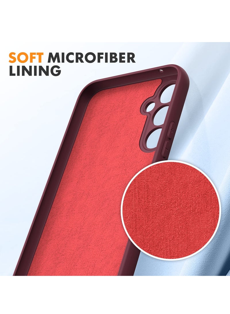 بورتوني جراب Samsung Galaxy A34 5G مع أفلام حماية مزدوجة الشاشة غطاء واقٍ من السيليكون السائل الناعم المقاوم للصدمات - Image 5