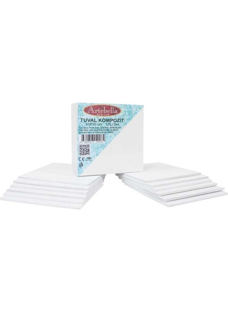 Artebella - KTS Canvas Composite 10 x 10 cm Set of 12 - Image 1