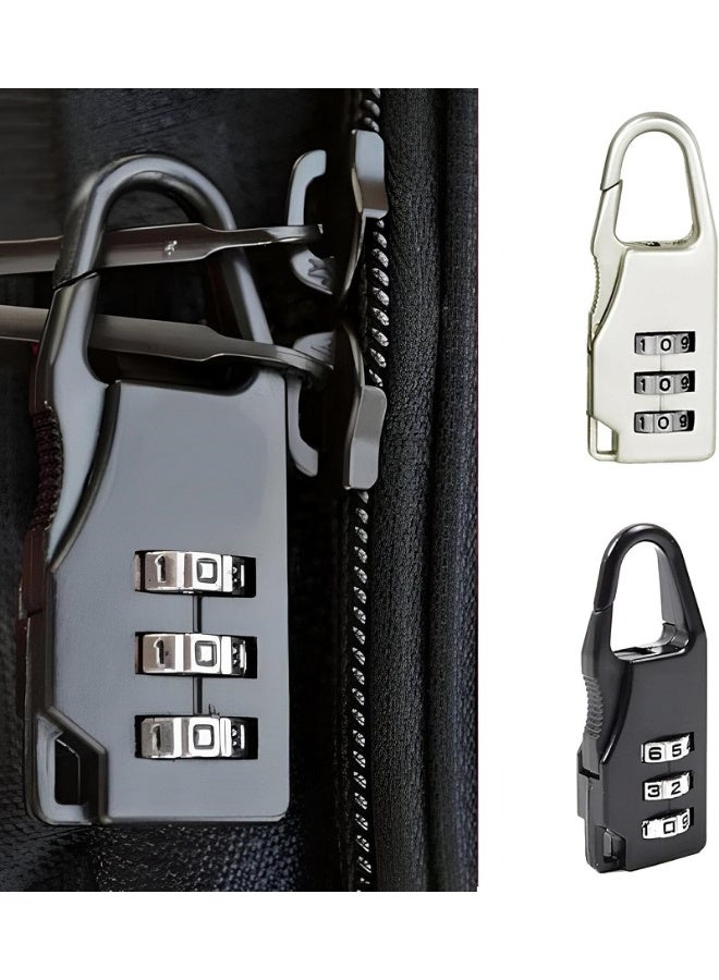 قفل أمان صغير مكون من 3 أرقام لحماية موثوقة أثناء التنقل- لشنط السفر واللاب توب والخزائن ( متعدد الالوان) - Image 5