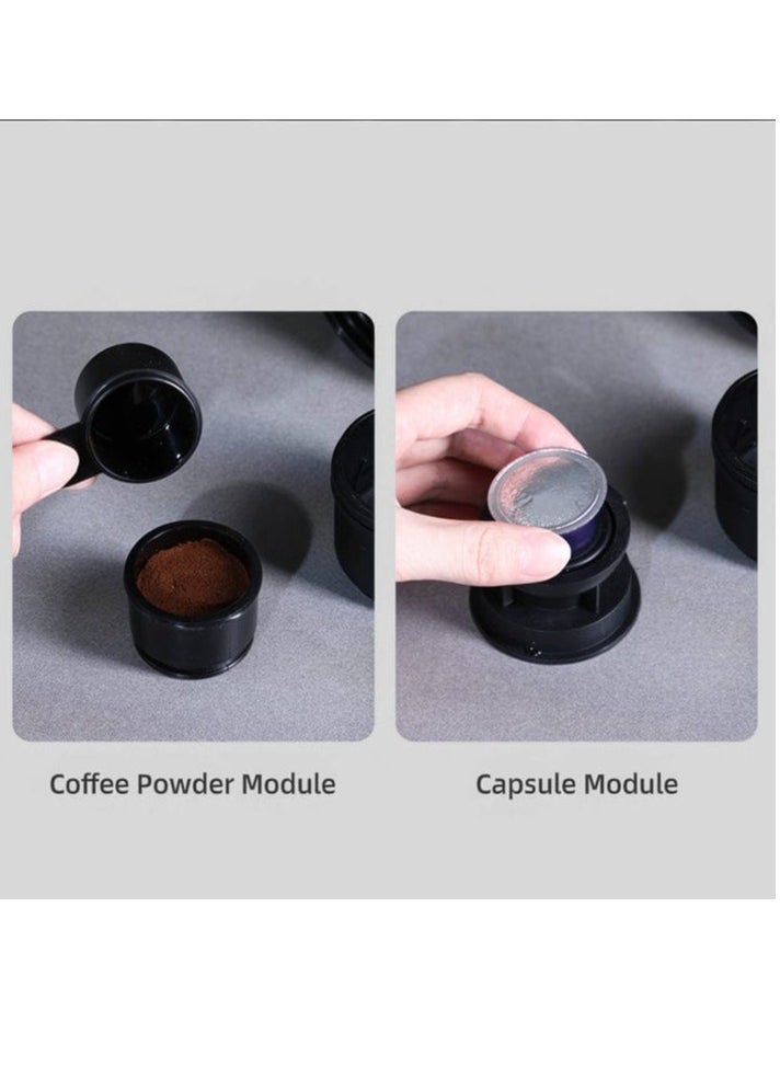 zerohero Electric Portable Espresso Machine,15 Bar Mini Coffee Maker,One Button Start, USB-C & Car Charger, Lightweight Espresso Maker for Camping ,Travel, Hiking, Office (Capsules not included)