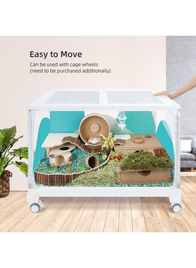 Niteangel Stacker Hamster Cage Accessories - Stacker Cage Wheels or Stacking Holders or Replacement Glass Board for Hamster Gerbil Mice Degu Or Other Small-Sized Pet - Image 4