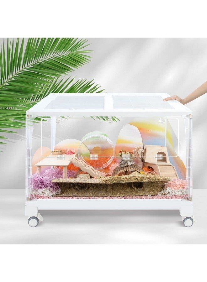 Niteangel Stacker Hamster Cage Accessories - Stacker Cage Wheels or Stacking Holders or Replacement Glass Board for Hamster Gerbil Mice Degu Or Other Small-Sized Pet - Image 5