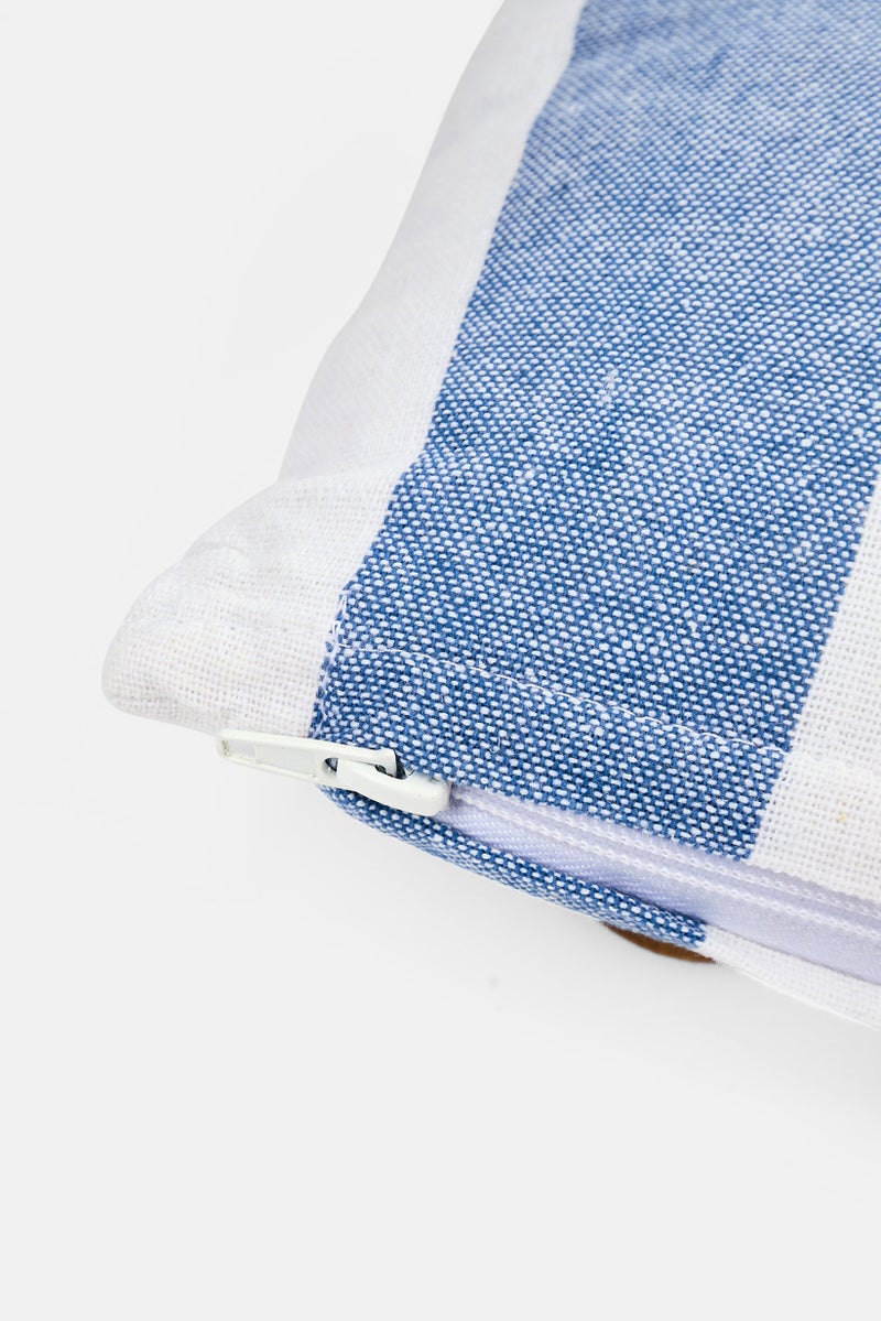 Muy Mucho Stripe Cushion 20 x 30 cm, White - Image 3