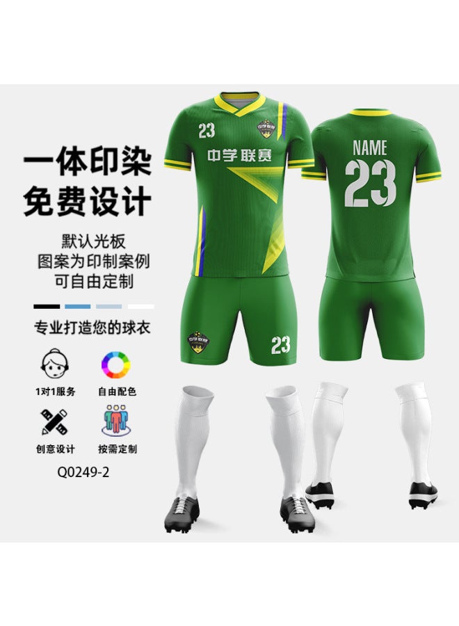 Men's and Kids' Quick-Dry Breathable Football Jersey for Sports Training and Game