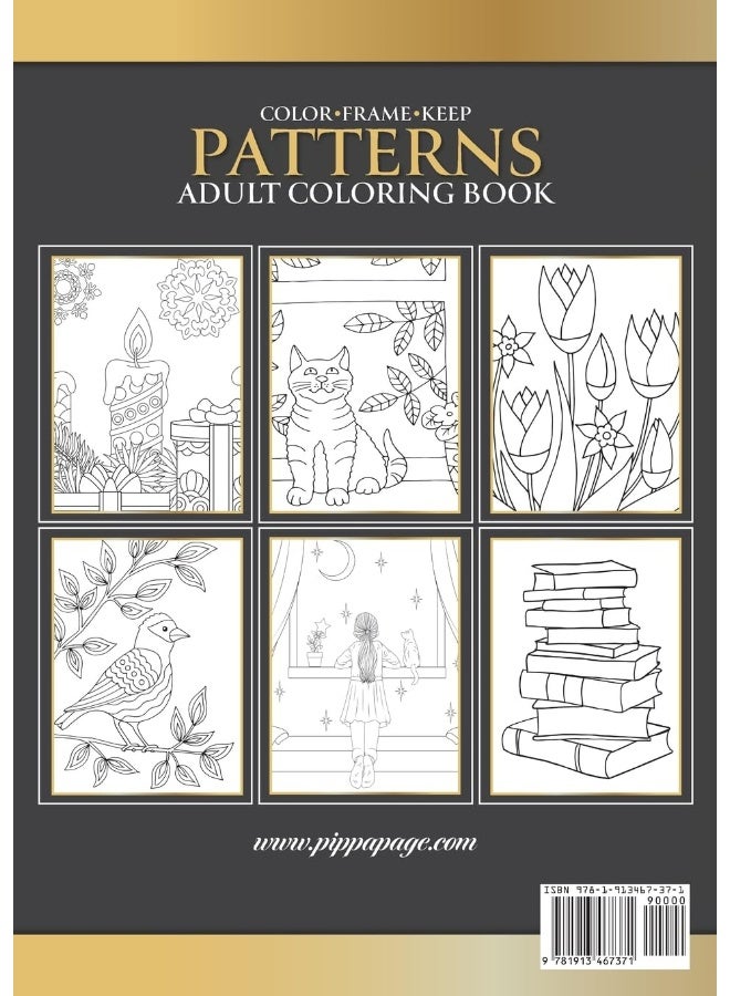 Color Frame Keep. Easy Adult Coloring Book PATTERNS: Fun And Easy Patterns, Animals, Flowers And Beautiful Garden Designs  - Image 2