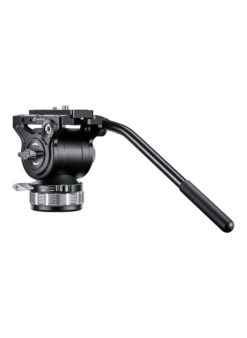 Leofoto Leofoto BV-15 Fluid Video Head with Plate/Arca/Compatible Inc QR Plate + Left/Right Hand Handle  - Image 5