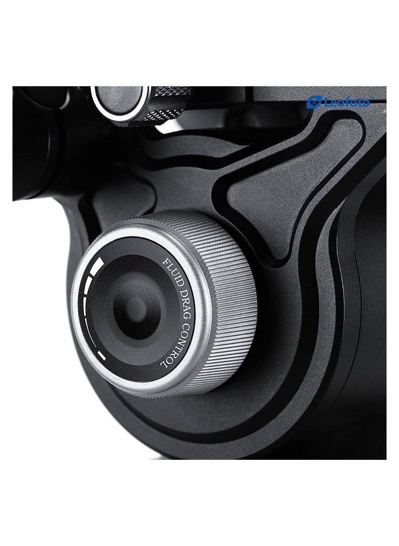 Leofoto Leofoto BV-15 Fluid Video Head with Plate/Arca/Compatible Inc QR Plate + Left/Right Hand Handle  - Image 4