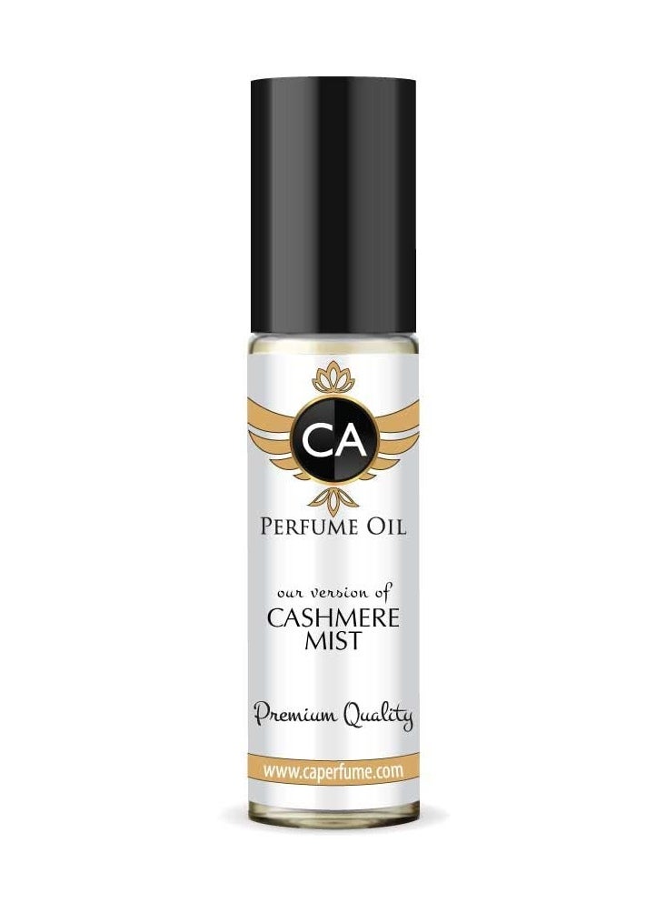 CA Perfume CA Perfume Impression of Donna K. Cashmere Mist For Women Replica Fragrance Body Oil Dupes Alcohol-Free Essential Aromatherapy Sample Travel Size Concentrated Long Lasting Attar Roll-On 0.3 Fl Oz/10ml 