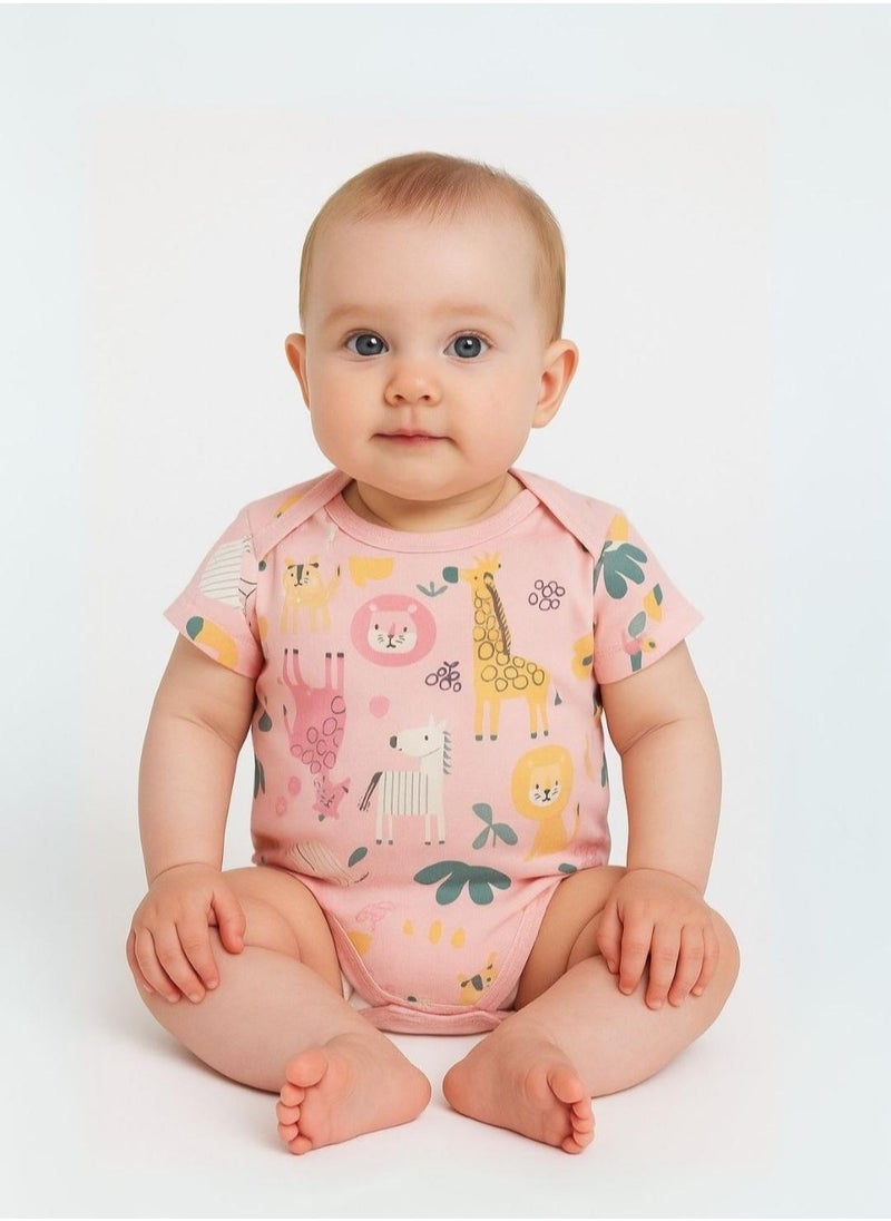 مينوتي طقم من 2 بودي أطفال بأكمام قصيرة وأزرار سفلية - Image 2