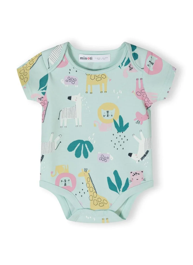 MINOTI 2-Pack Short Sleeve Baby Bodysuits with Snap Closures