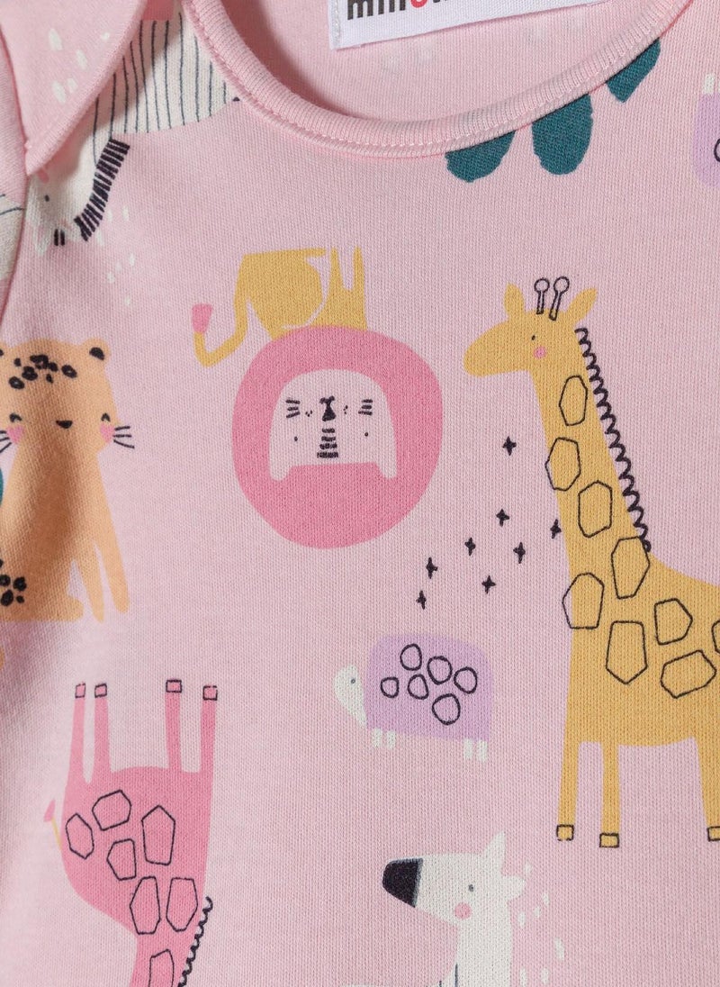 مينوتي طقم من 2 بودي أطفال بأكمام قصيرة وأزرار سفلية - Image 5