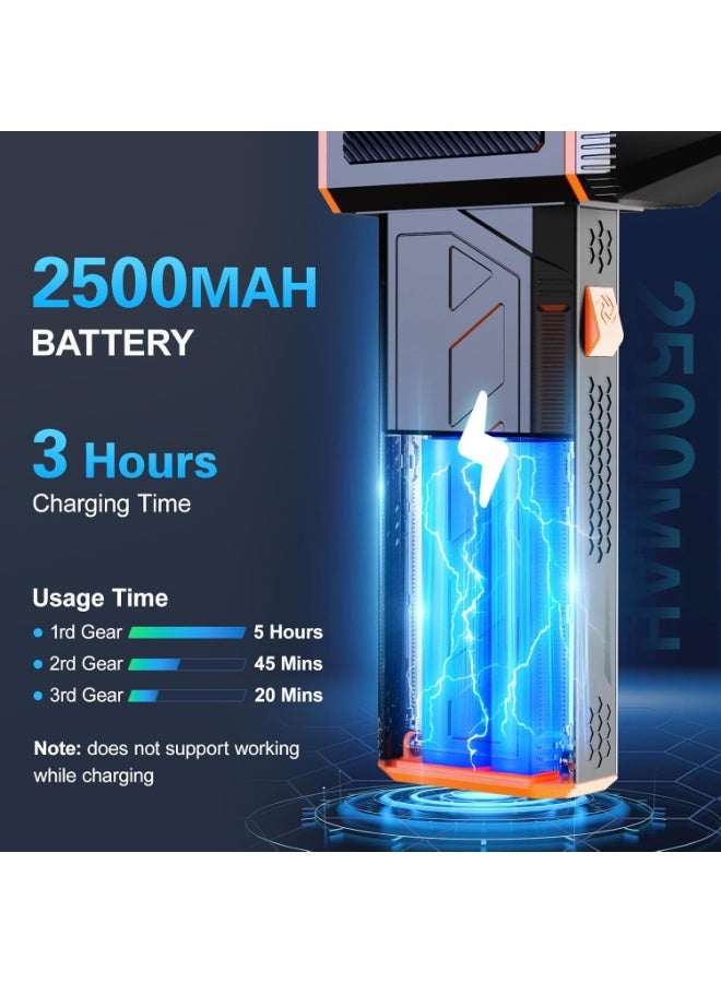 Alruht Rechargeable Electric Air Duster, 110000 RPM High-Power Cordless Blower, 3-Speed Adjustable Handheld Compressed Air Duster for Electronics and Home Cleaning - Image 4