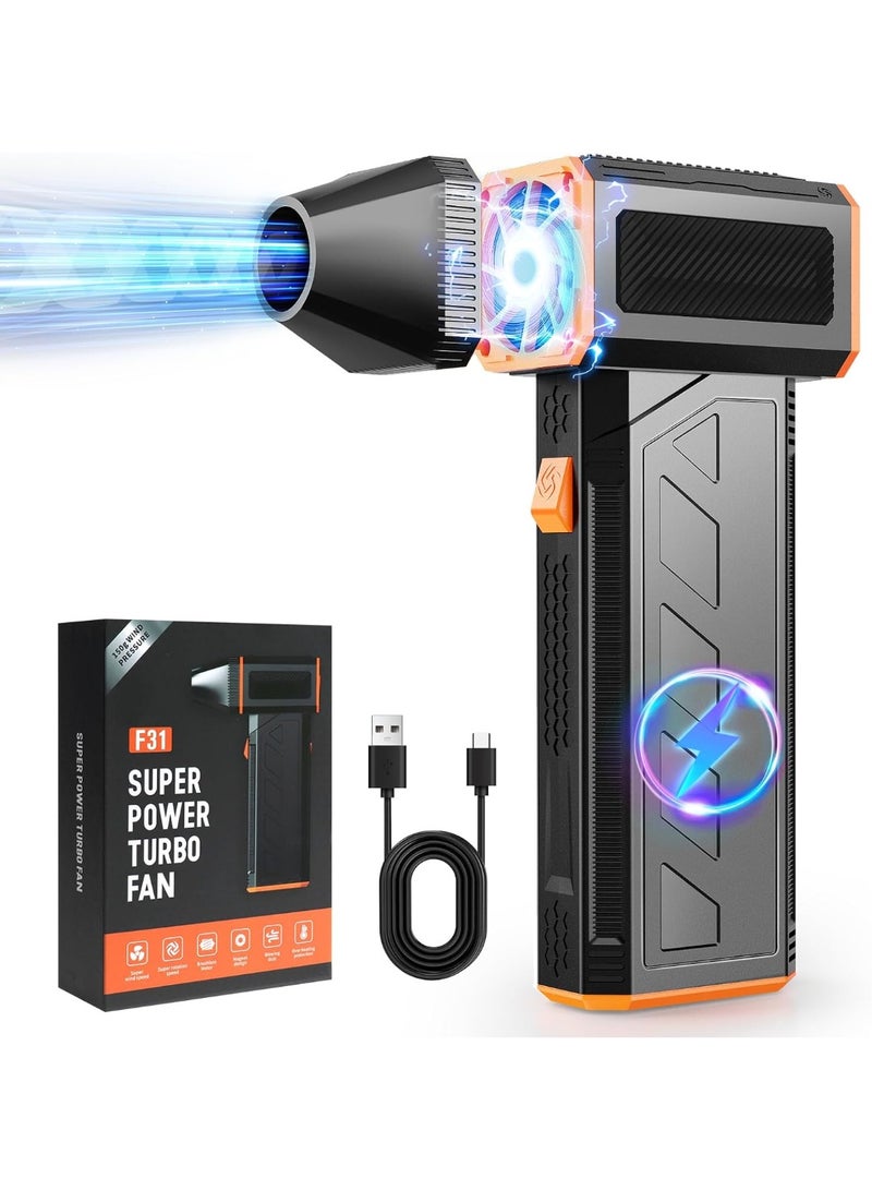 Alruht Rechargeable Electric Air Duster, 110000 RPM High-Power Cordless Blower, 3-Speed Adjustable Handheld Compressed Air Duster for Electronics and Home Cleaning - Image 1