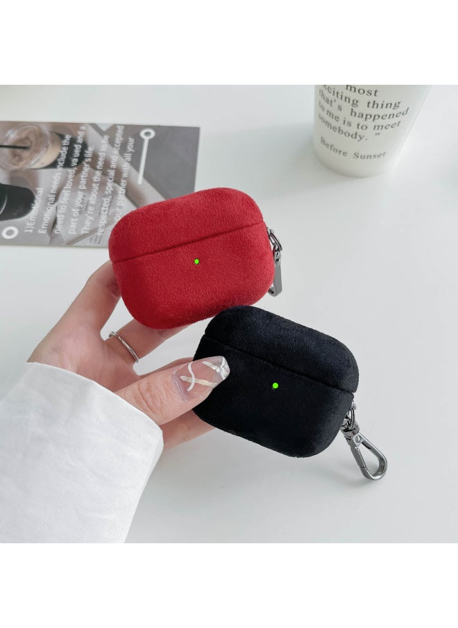 Generic - Flip Cover Fashion Business Headphone Case For AppleAirpods2 Generation 3 Generation Pro Fleece-lined Lanyard Bluetooth Headphone Case-Color:Blue-Model:Airpods 4 (2024 Model) - Image 1