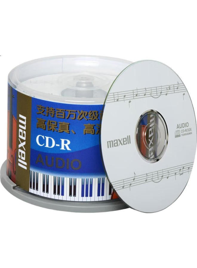 Maxell Maxell Cd-R Discs, Recordable Discs, Blank Cds, Audio Professional Music Discs, 40-48X Speed, 700Mb Capacity Sealed, 50 Pieces Per Box - Image 2