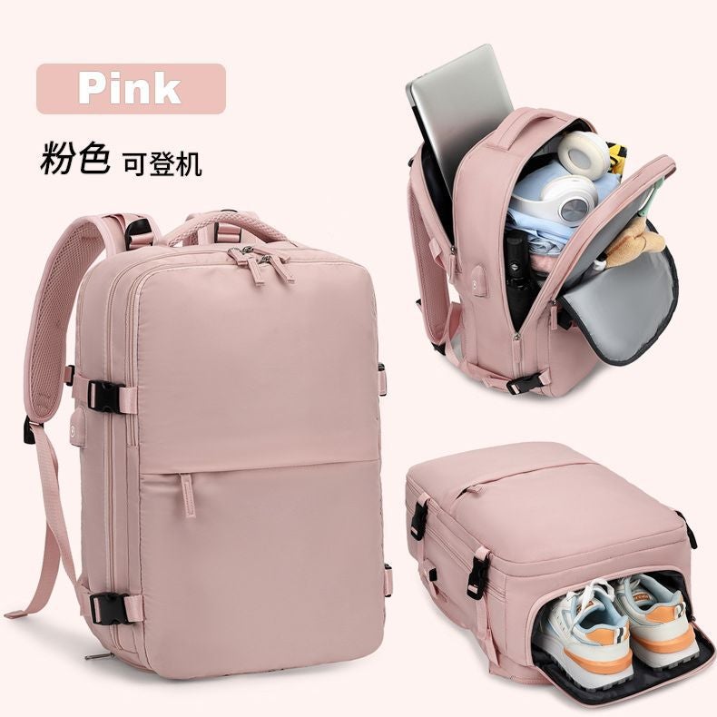 Spot Girls Multi-Functional Backpack Travel Backpack Large Capacity Macaron Color Insulation Waterproof Luggage Bag - Image 3