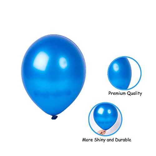 Crackles Happy Birthday Balloons Decoration Items Combo Kit Blue & Silver- 17 Pcs for Kids and adults, multi, Large (P-HBBS-230-IP) - Image 4