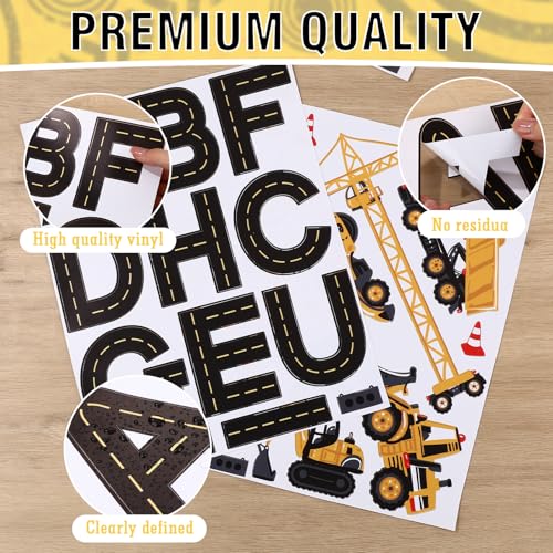 YooNotee 8 Sheets Personalized Wall Decals Large Letter Stickers Name Stickers Nursery Wall Decal for Bedside Bedroom Classroom Home DIY Crafts (Smooth Surface ONLY) - Image 5